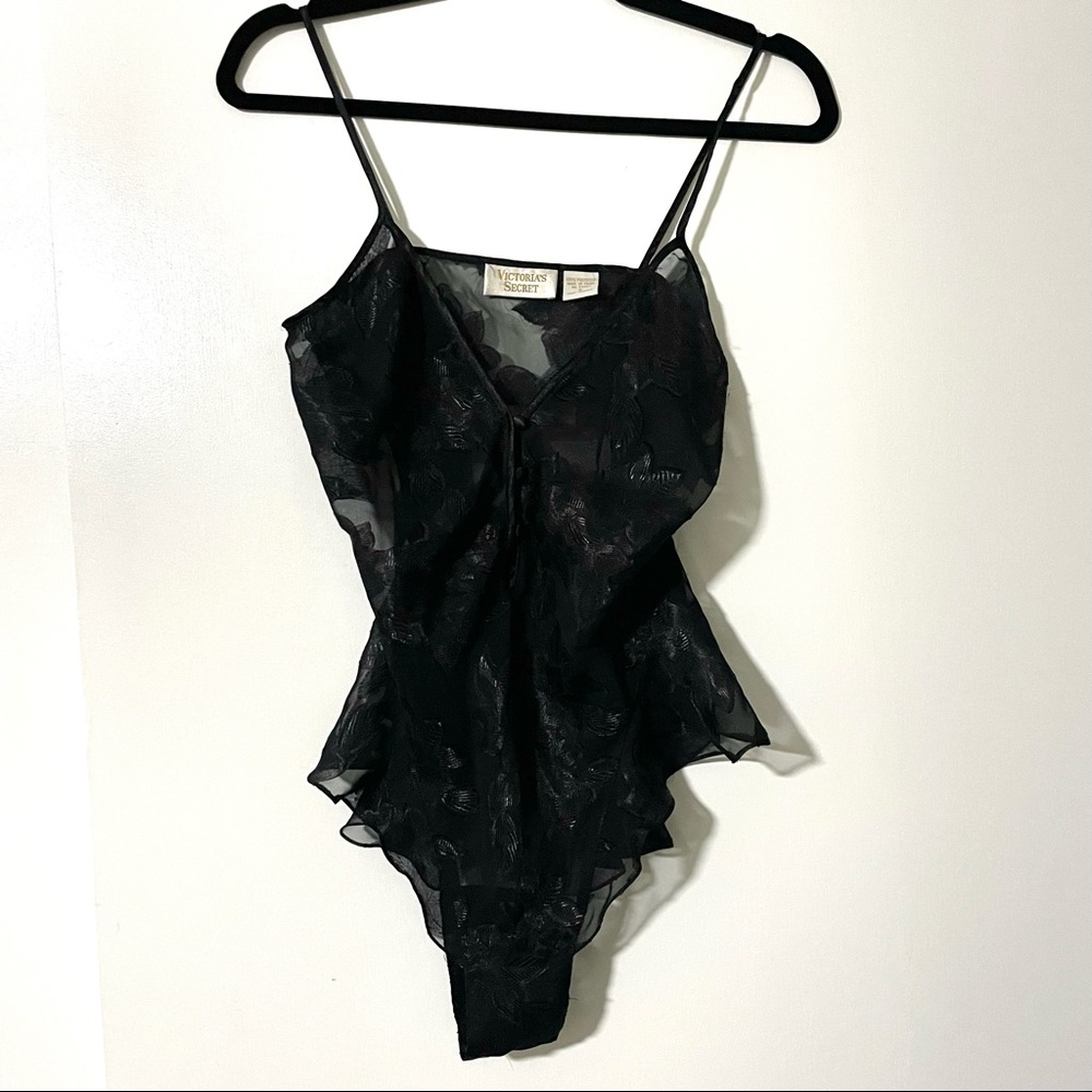 Victoria's Secret Vintage Gold Label Teddy Camisole Bodysuit